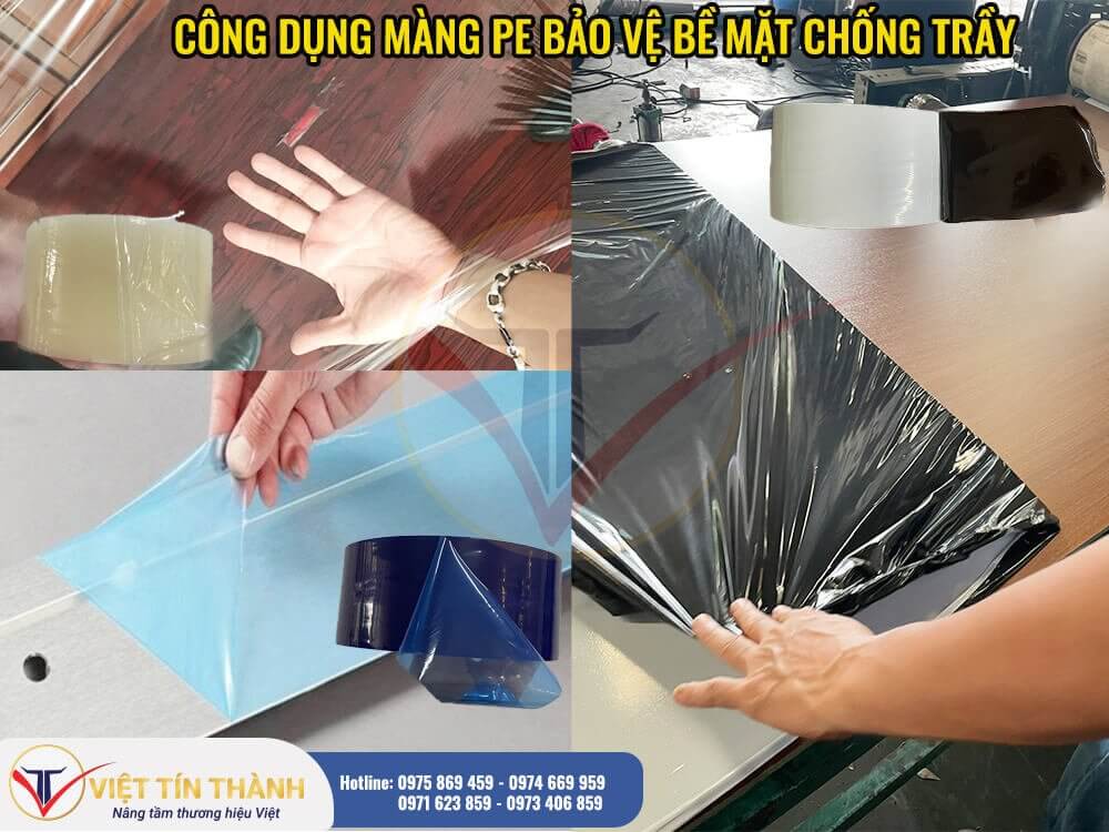 màng pe trắng đen